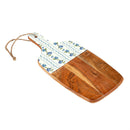 VivaStyle Cutting Board, Rectangular Wood Cutting Board, Hydrangea, 16"L