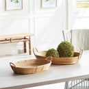 NAPA Home & Garden, CANE RATTAN TRAYS WITH HANDLES, SET OF 2,DB210