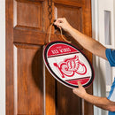 Detroit Red Wings,100 Anniversary Round Door Decor with Hanging Rope, 18x18