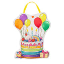 Happy Birthday Party Cake Shaped Door Decor