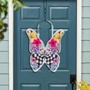 Courtly Check Butterfly Door Decor