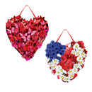 Valentine's Day Butterfly Heart & Patriotic Heart Reversible Door Decor