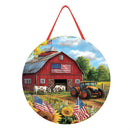 Patriotic Land 16"D Door Decor