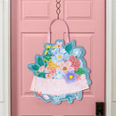 What She Shed Floral Door Decor