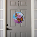 Lilac & Butterfly 16"D Door Decor