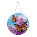 Lilac & Butterfly 16"D Door Decor