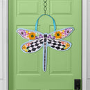 Courtly Check Dragonfly Shaped Door Decor