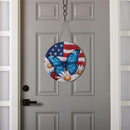 Patriotic Butterfly PVC16"D Door Decor