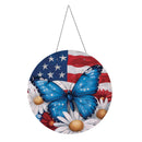 Patriotic Butterfly PVC16"D Door Decor