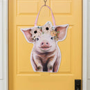 Petal & Plow Floral Pig Door Decor