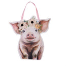 Petal & Plow Floral Pig Door Decor