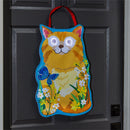 Winky Blinky Hello There Cat LED Door Decor