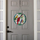 Stained Glass Songbirds 16"D Door Decor