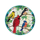 Stained Glass Songbirds 16"D Door Decor
