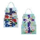 Easter Cross & Patriotic Cross Reversible Door Decor