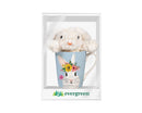 Hop Into Spring Drinkware Gift Set Ceramic Flare Cup and Plush, Hello Bunny, 12oz, Gift Box