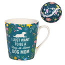 Pet Drinkware Gift Set Ceramic Flare Cup and Dog Toy, 12oz, Gift Box