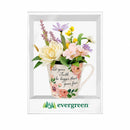 Simple Blessings Drinkware Gift Set Ceramic Flare Cup and Artificial, Let your faith, 12oz, Gift Box