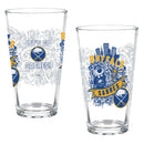 Buffalo Sabres 16oz Glass pint, Set of 2
