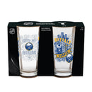 Buffalo Sabres 16oz Glass pint, Set of 2