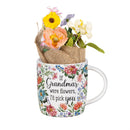Heart Of The Home Grandma Drinkware Gift Set Ceramic Cup and Table Decor, 11oz, Gift Box