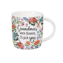 Heart Of The Home Grandma Drinkware Gift Set Ceramic Cup and Table Decor, 11oz, Gift Box