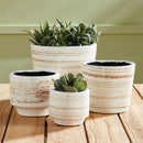 Napa Home Garden, FERRIS FOOTED POTS ,SET OF 2,dj424wh