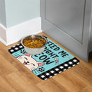 Pet Central Cat Feeding Mat, Feed Me Right Meow, 20"x15"