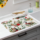 Twas The Night Drying Mat,Partridge,Bird,Goose, 20"x15"