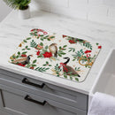Twas The Night Drying Mat,Partridge,Bird,Goose, 20"x15"