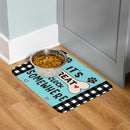 Pet Central Dog Feeding Mat, It's Treat O'clock Somewhere, 20"x15"