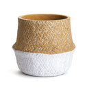 Basketweave Belly Pot by NAPA Home & Garden