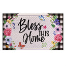Bless This Home Embossed Mat