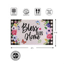 Bless This Home Embossed Mat