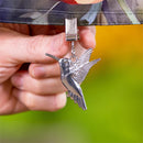 Metal Hummingbird Flag Weighted Clips