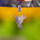 Metal Hummingbird Flag Weighted Clips