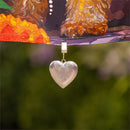 Metal Heart Flag Weighted Clips
