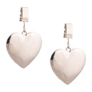 Metal Heart Flag Weighted Clips