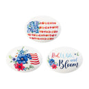 Red, White, & Bloom Token, Art Rock, Asst of 3, Box Display