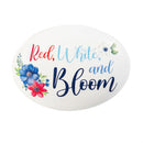 Red, White, & Bloom Token, Art Rock, Asst of 3, Box Display