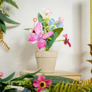 Palm Beach Faux Floral Table Decor, Mini Artificial in Wooden Crate