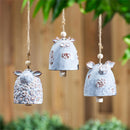 Hillside Pasture Garden Bell, Ceramic, Farm Animal, 5", Asst of 3