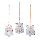 Hillside Pasture Garden Bell, Ceramic, Farm Animal, 5", Asst of 3