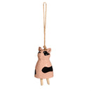 Hillside Pasture Garden Bell, Ceramic, Farm Animal Ceramic Bell with Jute, 5", Asst of 3