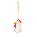 Hillside Pasture Garden Bell, Ceramic, Farm Animal Ceramic Bell with Jute, 5", Asst of 3
