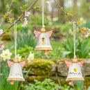 Memorial Bell, Ceramic, Angel, Asst of 3