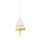 Memorial Bell, Ceramic, "Never be Afraid of Change", "Grateful", Asst of 2