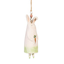 Hop Into Spring Garden Bell, Ceramic with Jute, Bunny with Icon, Asst of 2