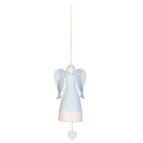 Memorial Bell, Ceramic, Angel with Wings and Decorative Heart