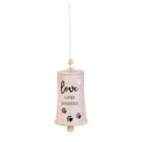 Memorial Bell, Ceramic, Love Lives Forever, Assort of 2